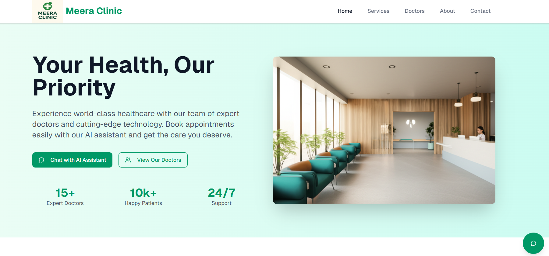 Meera Clinic – AI Appointment Assistant